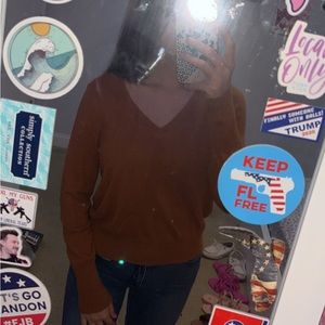 burnt orange Target sweater, size XS